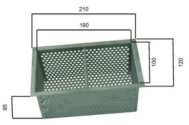 Behncke Skimmerkorb aus Edelstahl zu Typ 100 rechteckig